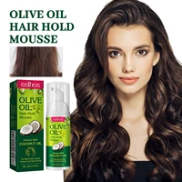 Mousse coiffante à l'huile d'olive, longue durée, évite les frisottis, les boucles, MainAF 1