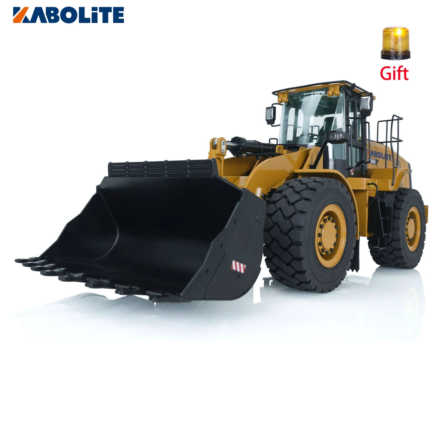 1/16 KABOLITE RC Loader Hydraulic Truck 2.4G RTR RC K966 Light Sound LED System ST8 Radio Controller RC Toys Model Car Gift 2