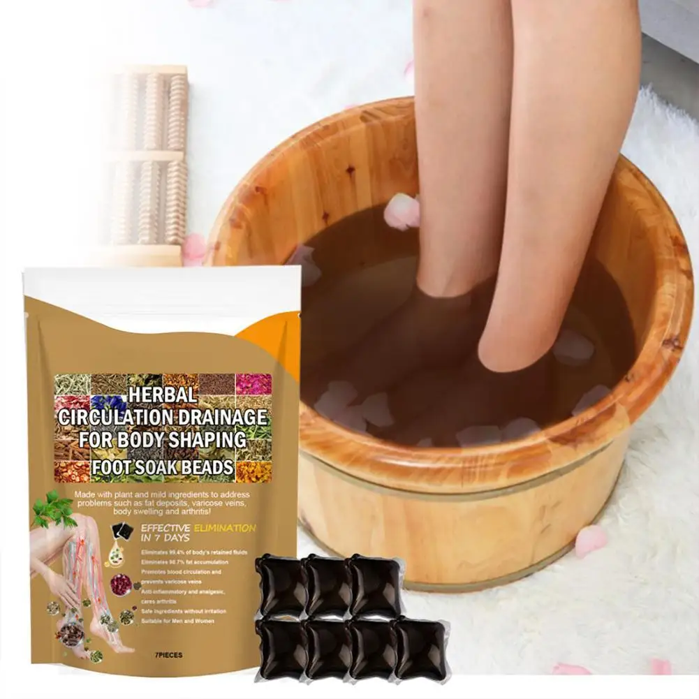 Foot Cleansing Soak Gel Beads Bee Lymphatic Drainage Slimming Foot Bath Up Herb Detox Bath Beads Relief Fatigue Swelling