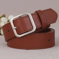 PU Leather Belt For Women Square Buckle Pin Buckle Jeans Black Belt Chic Luxury Brand Fancy Vintage Strap Female Waistband - Image 5