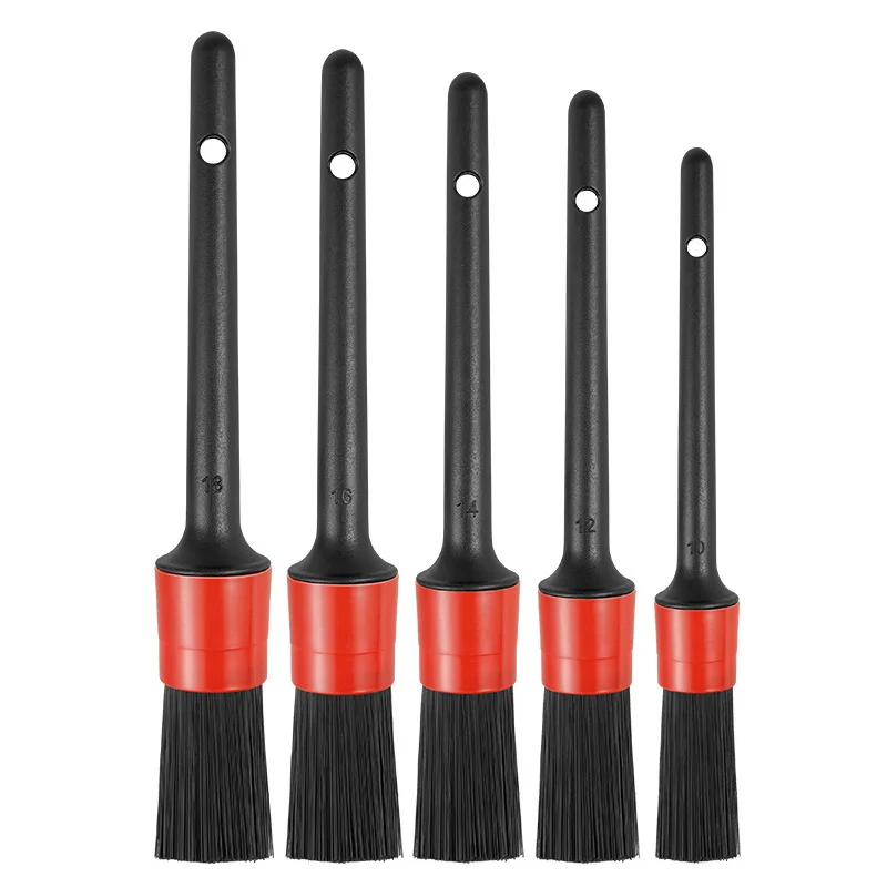 Car Detail Brush Set 5PCS Car Detailing Brushes Clean Seat Detail Brush Car Wash Slit Brush for Cleaning Interior