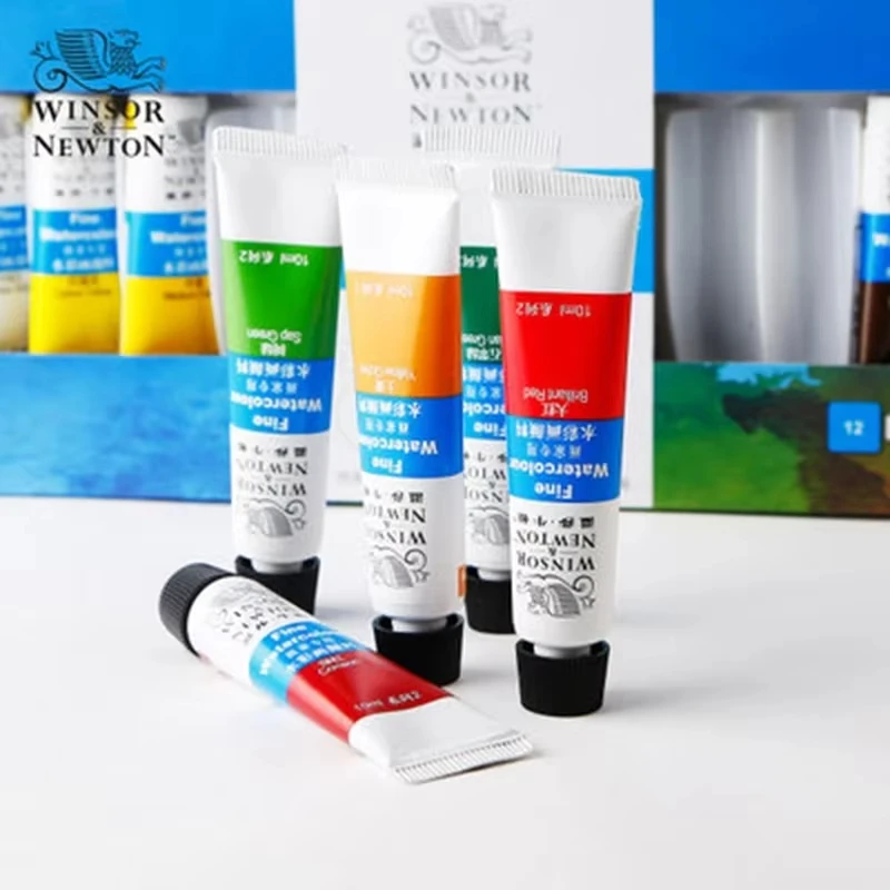 WINSOR&NEWTON Professional Watercolor Painting Paint Fine Smooth High Quality 12/18/24/36 Colors 10ML For Artist Student 2