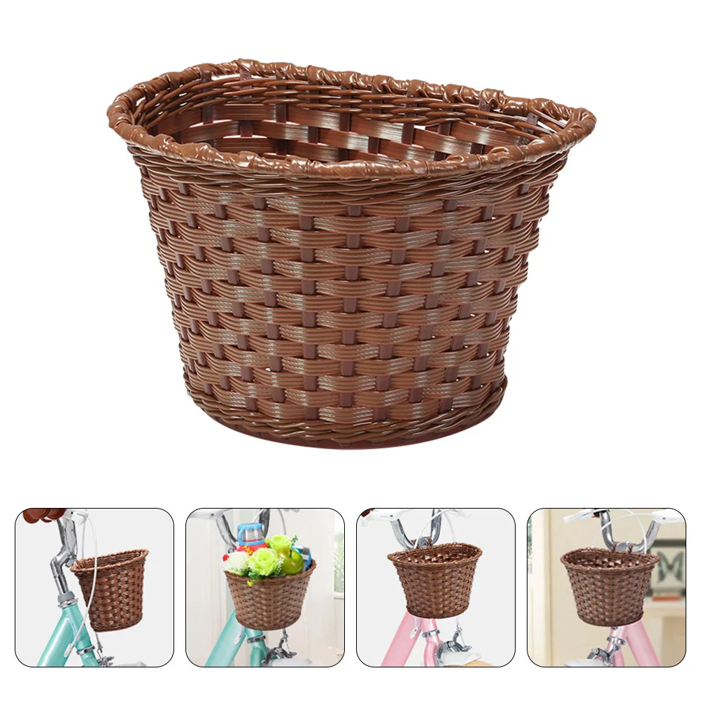 

Bicycle Basket Hanging Bike Container Front Accessory Storage Baskets Vintage Detachable Pp Kids Child