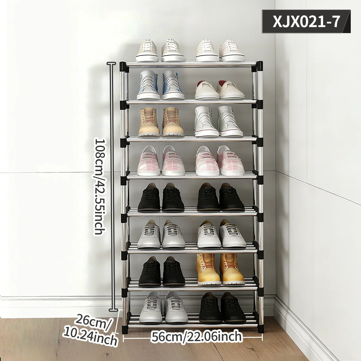 Multi-Layer Space-Saving Shoe Rack, Easy-To-Assemble Shoe Rack Suitable for Hallway, Bedroom, Entryway, and Living Room, Home Storage and Organization Supplies, Storage Rack