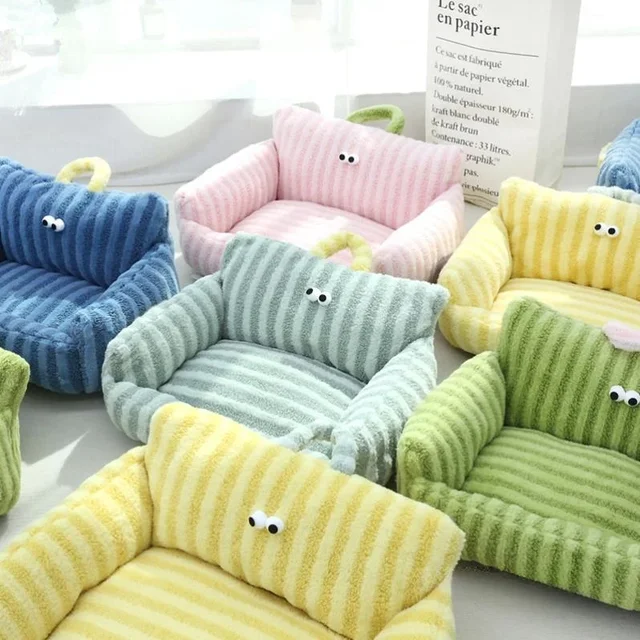 Washable Dog Bed Sofa Kennel Dog Nest Comfortable Plush Puppy Bed Spring Summer Pet Supplies for Small Medium Dogs Cats 4