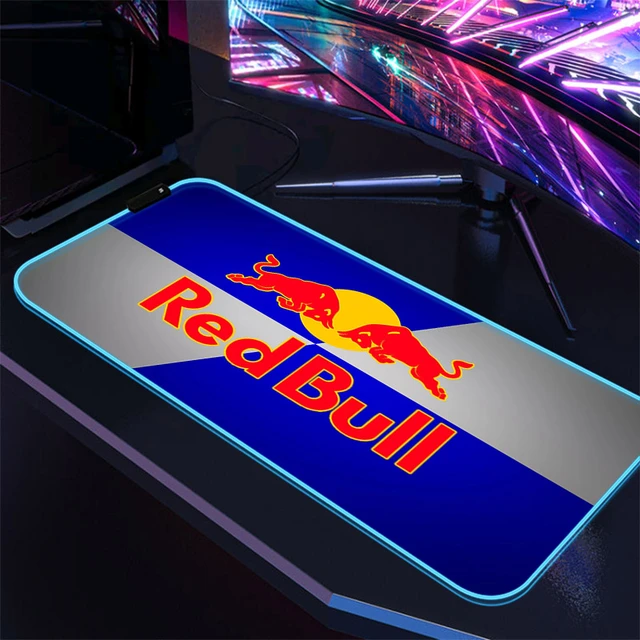 Tapis de souris Red- Bull avec impression HD média, accessoire de jeu,  grand ordinateur, bord de verrouillage, clavier polymères, dessin animé  Anime - AliExpress