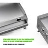 Commercial Electric Griddle, 24" 3500W 240V Electric Countertop Griddle Heavy Duty Flat Top Grill 4