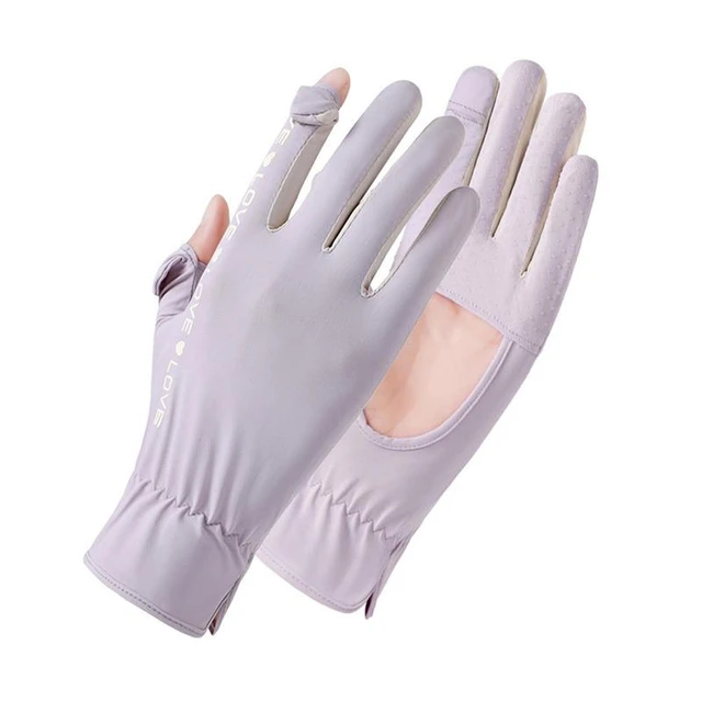 Summer Driving Gloves Silk Hollow Palm Design UV Driving Gloves For Women  Sun Gloves For Women UV Protection Driving Breathable - AliExpress