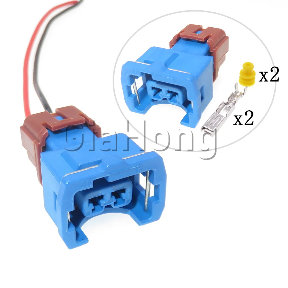 

1 Set 2 Ways Starter Auto Parts PB186-02326 Car Sealed Socket Automobile Knocking Sensor Waterproof Wire Cable Connector