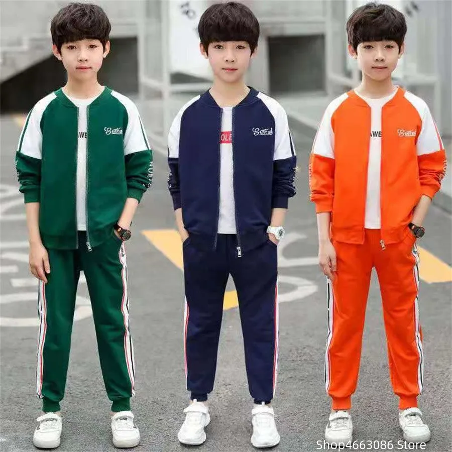 

Kid Tracksuit Boys Sets Windproof Autumn 2023 New Fashion Long Sleeve Zipper Outfits Sport Casual Costume for Children Clothing