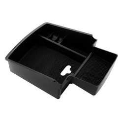 Enhanced Armrest Storage Box & Center Console Organizer (Black)