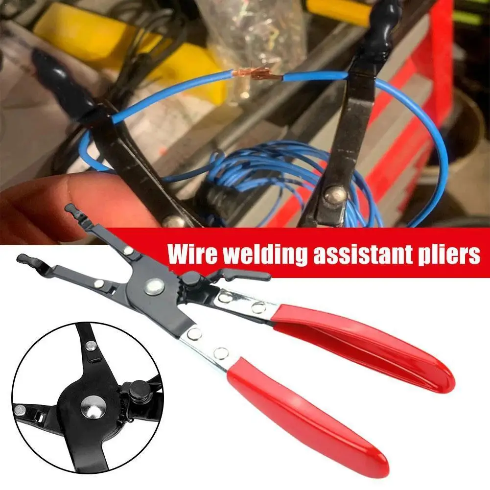 

Car Maintenance Repair Tools Car Vehicle Soldering Aid Pliers Hold 2 Wires Innovative Wire Welding Clamp