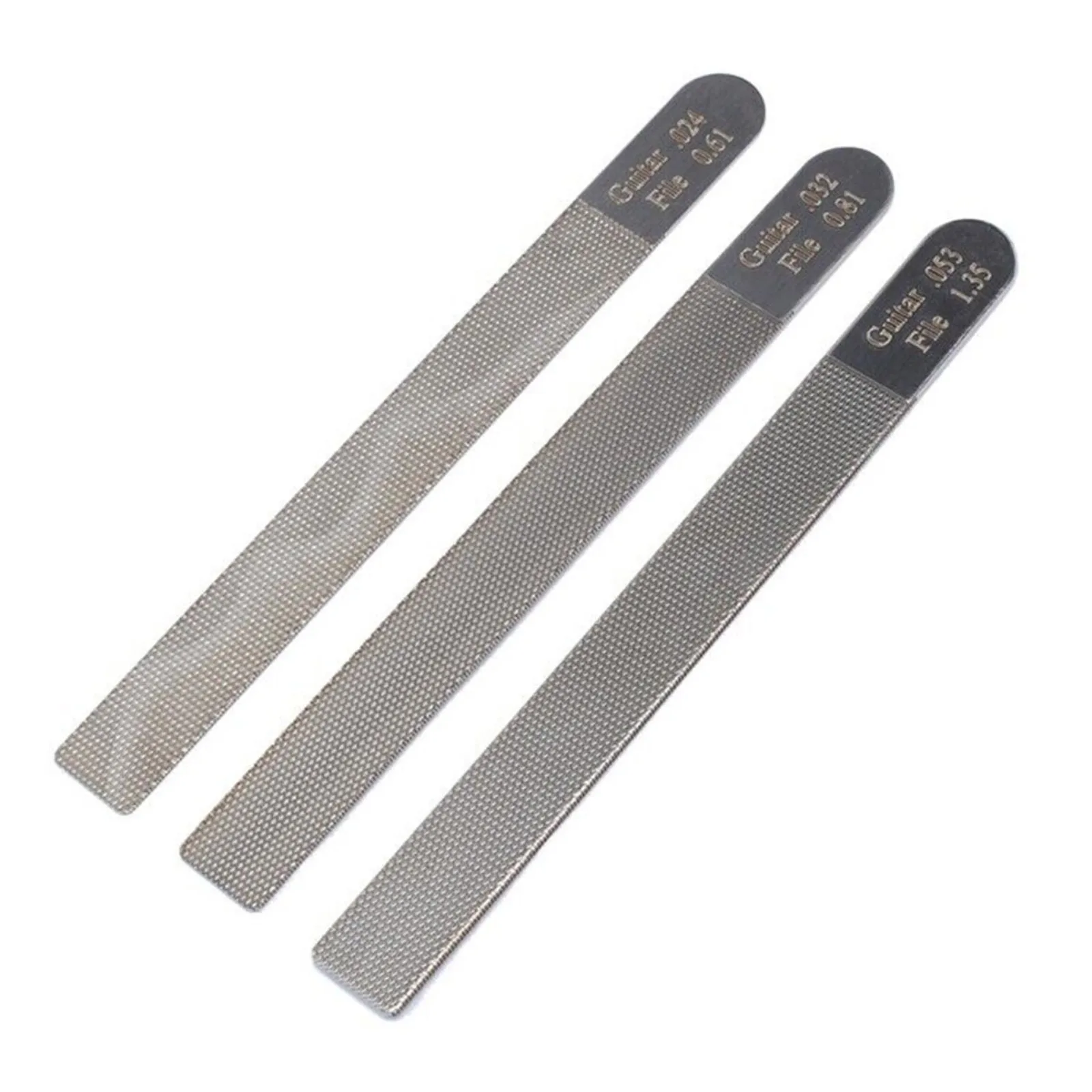 3Pcs Stainless Steel Long Filing Surface Guitar Nut File Tool Musical Instrument Accessories Luthier Repairing Tool