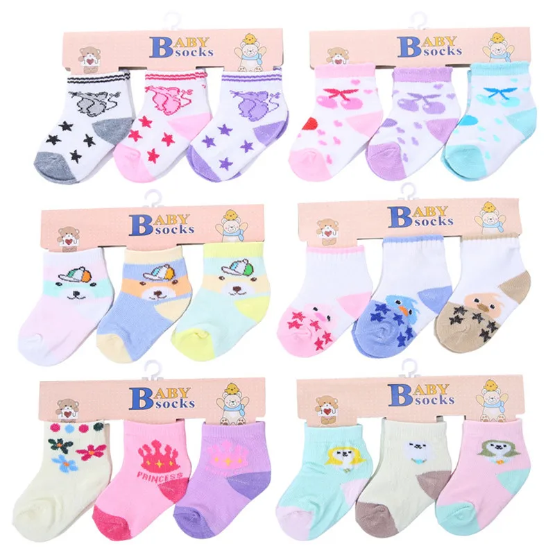 Calcetines de malla de algodón para bebés y niñas, calcetines bonitos para recién nacidos, accesorios de ropa para bebés de 0 a 2 años, lote de 6 pares