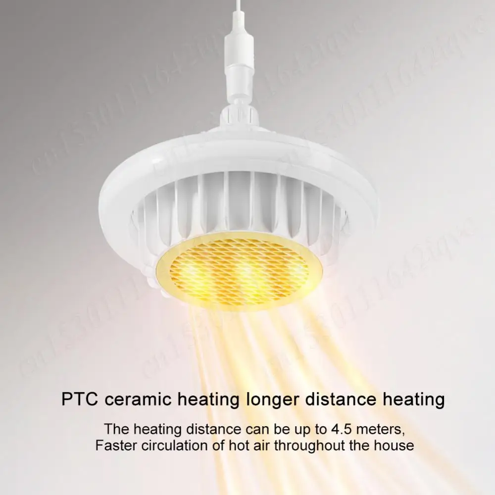 Heater For Bedroom 600w Electric Heating Fan Light, Ceiling