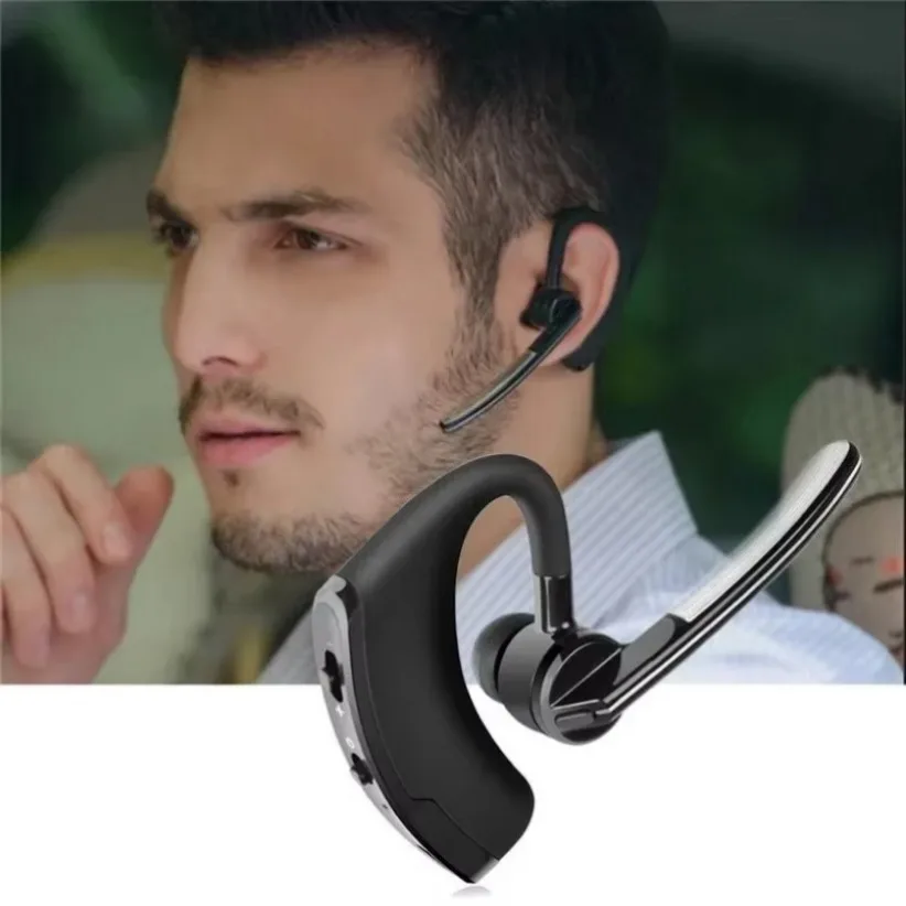 V8 Earphone Wireless Stereo HD Headphones V9 Bluetooth Handsfree In-Car Kit With Mic For IPhone Samsung Huawei Phone_voghion.com