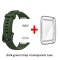 Dark green with case