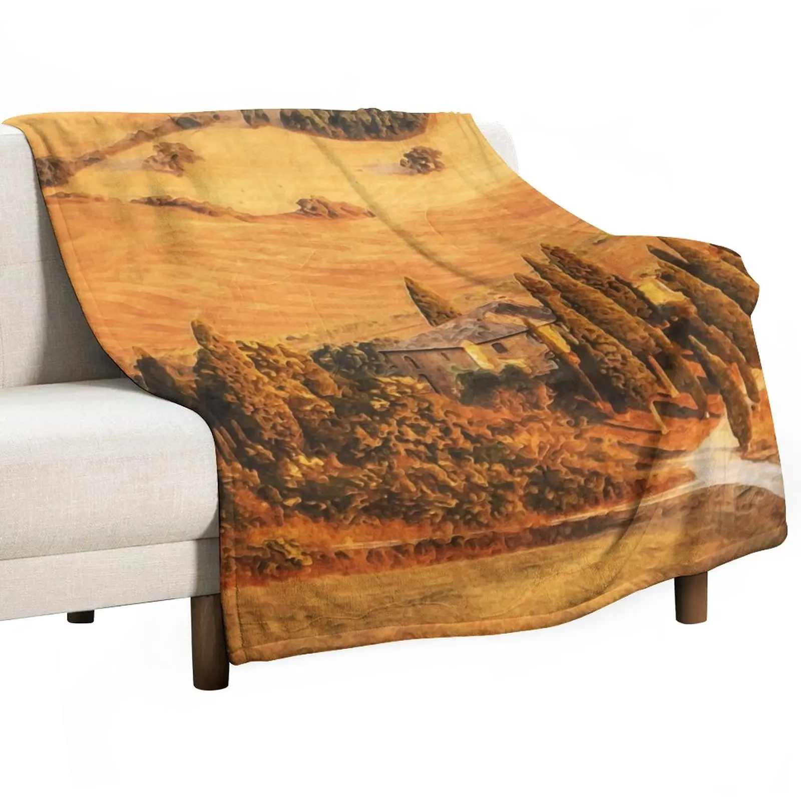 

Vineyards in Tuscany Throw Blanket Sofa Throw Blanket sofa Luxury Thicken Blanket