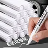 10/1pcs White Marker Pen Waterproof Oil Proof for Plastics Paper Signature Cardboard , Tires, Painting Metal Logistics, Factory 5