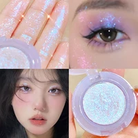 Monochrome Eyeshadow Palette Diamond Glitter Discoloration Eyeshadow Highlighter Sequins Waterproof Lasting Eyes Makeup Pigments 1