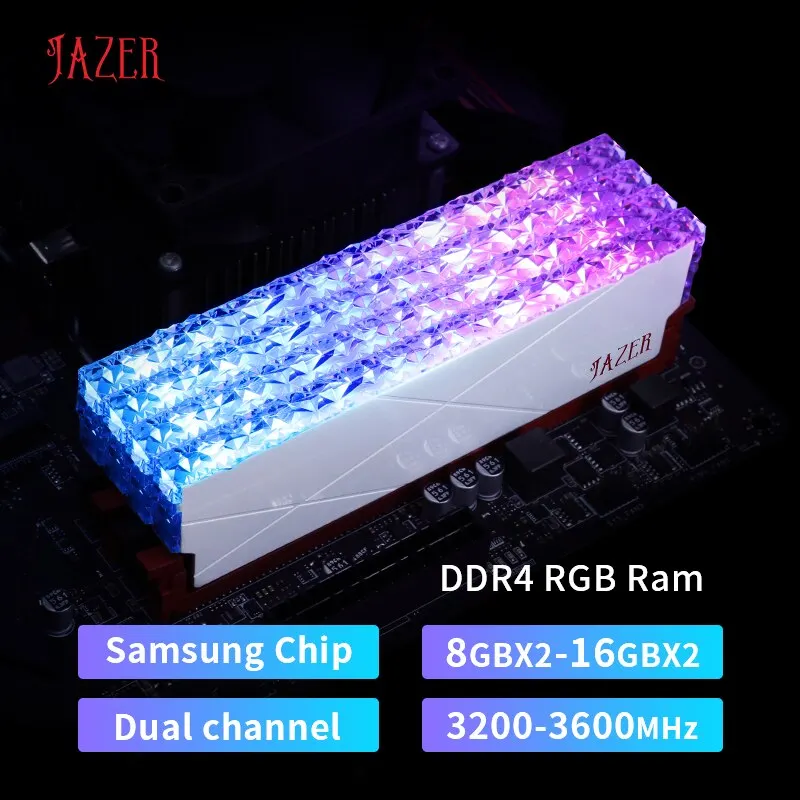 JAZER RGB RAM DDR4 8GB 16GB Память