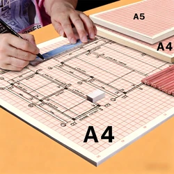 Graph Logarithmic Standard Coordinate Paper with Orange Grid (A4 - 50sheets - gift)