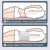 Waist Pillow Back Brace Support Belt Side Reclining Lumbar Support Belt Warming Brace for Back Lower Back Lumbar Pain Relief 5