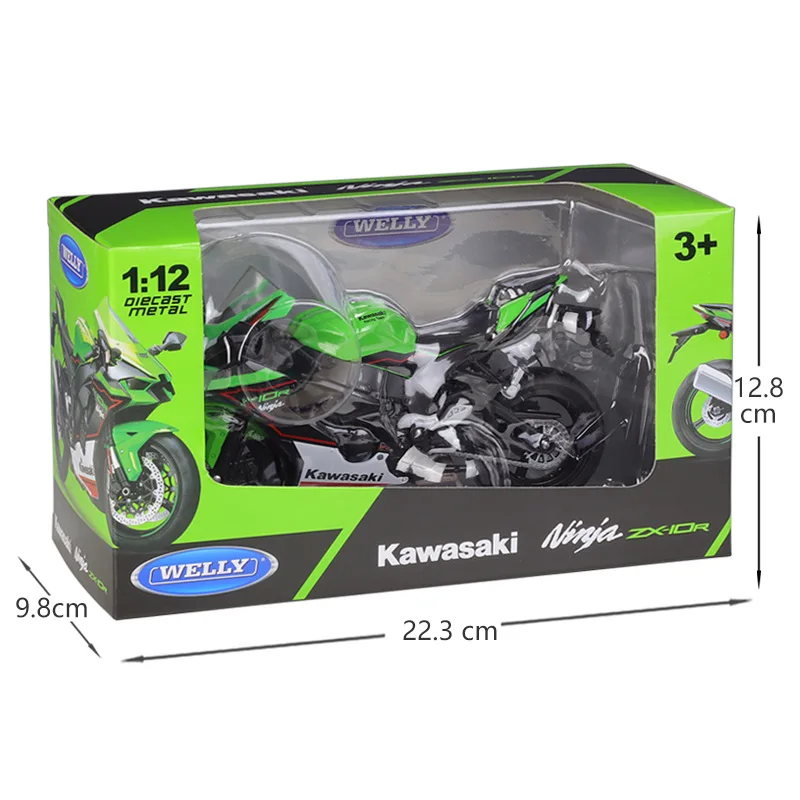Welly 1:12 Ninja Kawasaki 2021 Ninja Zx-10r zx10r zx 10r 10 r