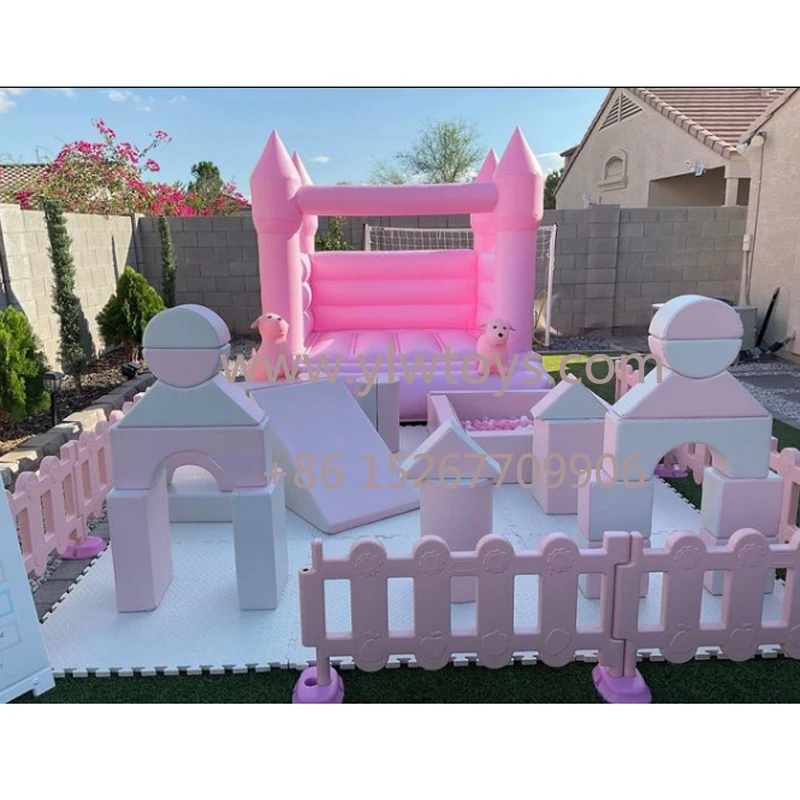 

YLWCNN Soft Ball Pool Fence Accessories Inflatable Bouncy Customized Soft Play Set Kid Outdoor Play Equipment Party Game Toys