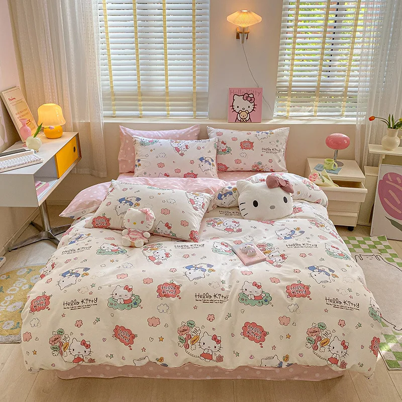 Hello Kitty Cartoon Bed Sheets For Adults Hello Kitty Duvet Cover