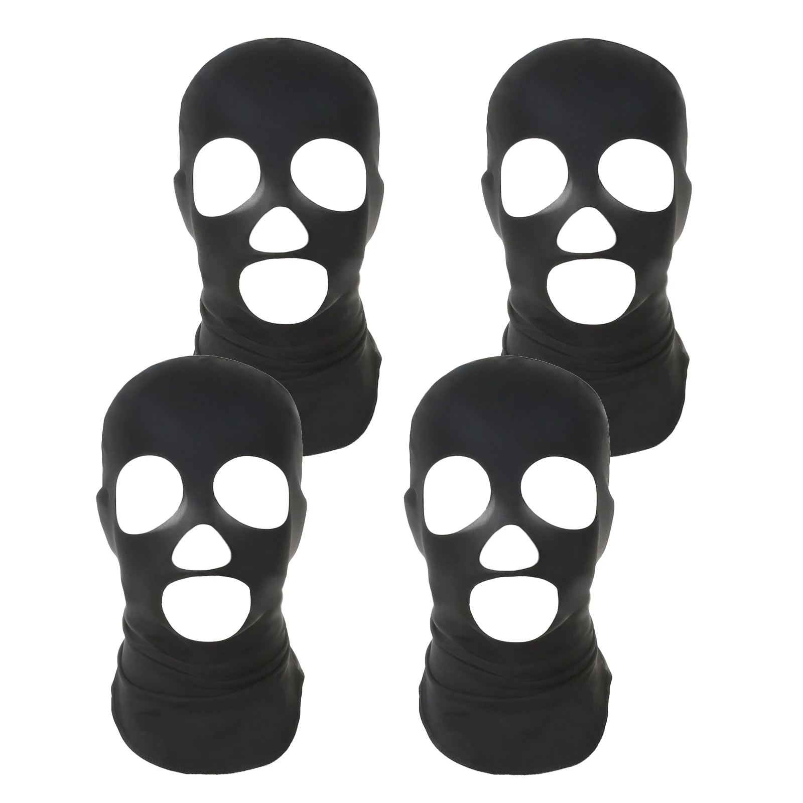 Ice Silk Full Face Balaclava Mask - Breathable UV Protection for Outdoor Sports (4-Pack)