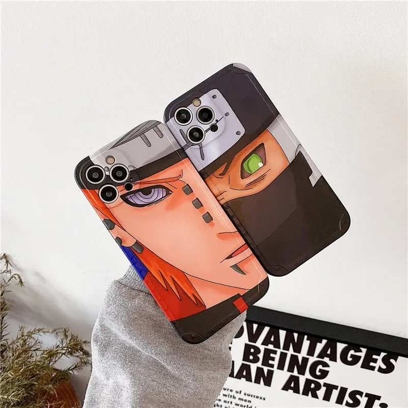 Anime Naruto Akatsuki Pein Kakuzu Soft Phone Case for iPhone 12 11 Pro Max XR XS Max 7 8 Plus X Protective Phone Back Cover 11 cases