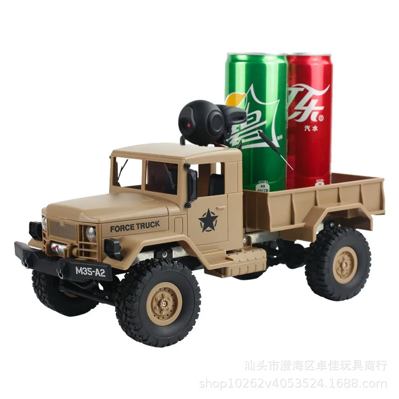 Fy001 4wd Remote-controlled Military Truck Heavy-duty Climbing Off-road Vehicle With Camera Simulation Rc Military Truck Toy 3