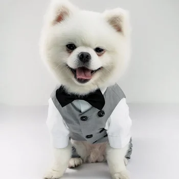 Dog Gentleman Wedding Suit Clothing Dog Tuxedo Suit