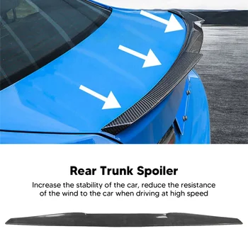 Lo Spoiler del bagagliaio posteriore da 99cm aumenta la stabilità di guida riduce la resistenza al vento universale per auto ner