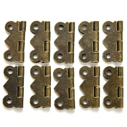 10PCS Vintage Antique Brass Butterfly Hinges for Jewelry and Storage Box Repair (10pcs)