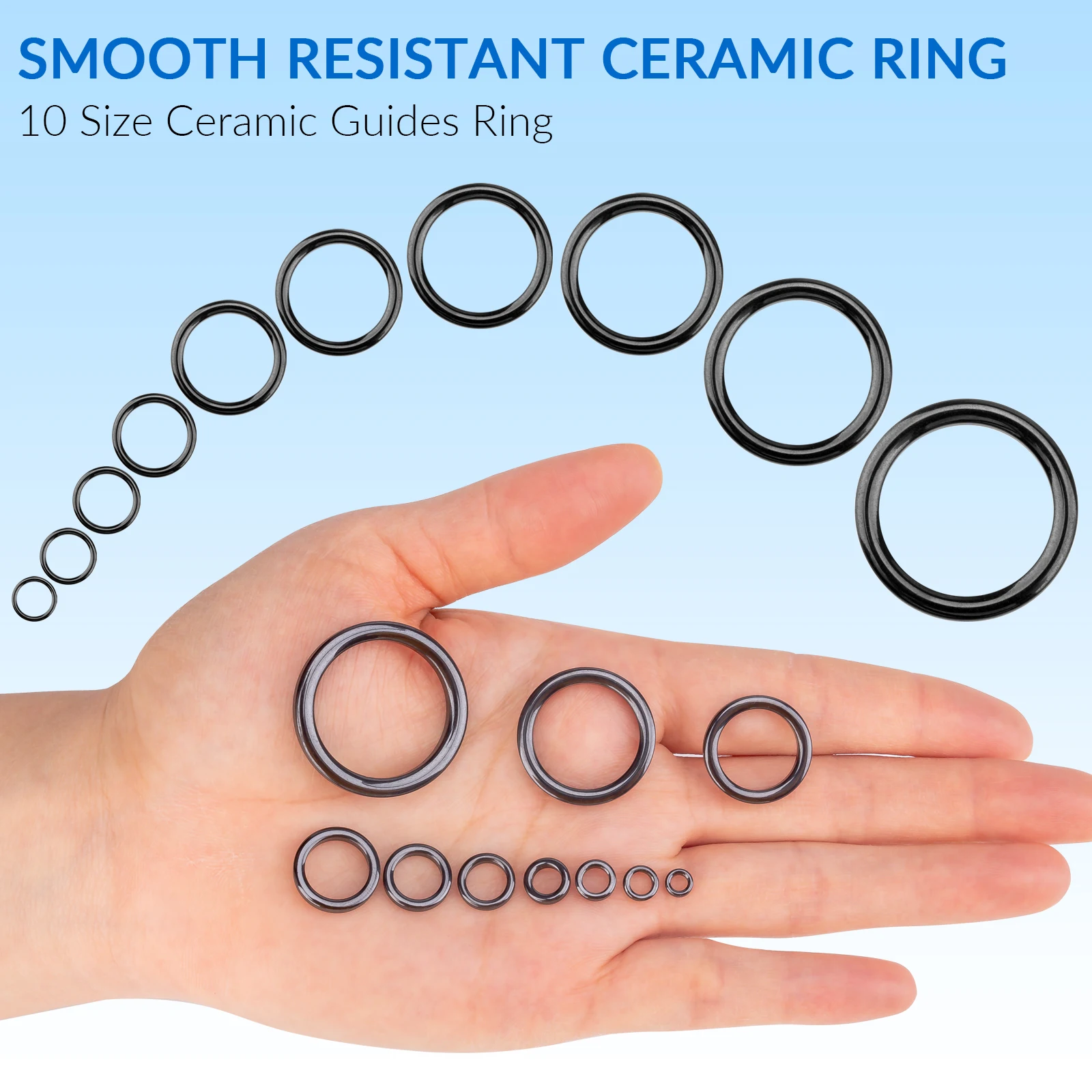 40pcs Durable Fishing Rig Rings - Round Connectors