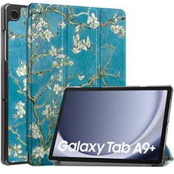 Ultra Slim Smart Leather Case with Stand and Auto-Wake/Sleep Function for 11-Inch Tablets (2023) (Apricot Blossom)
