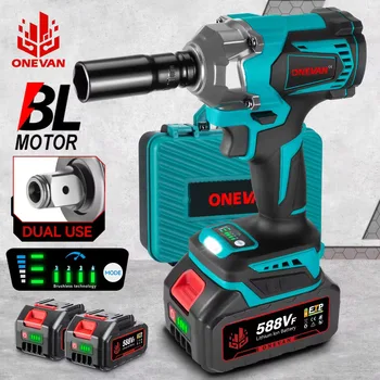 ONEVAN 1200N.M Brushless Electric Impact Wrench - 1/2" Cordless Tool