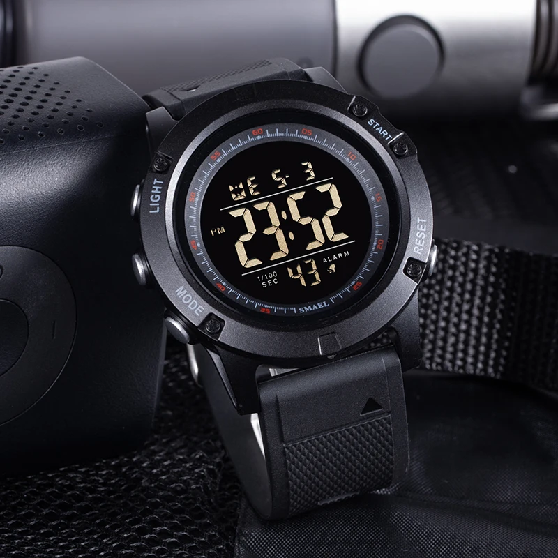 Smael Youth Digital Sport Watches For Men Waterproof Stopwatch Led Electronic Back Light Alarm Wristwatch Male Gifts, Alina Gadgets