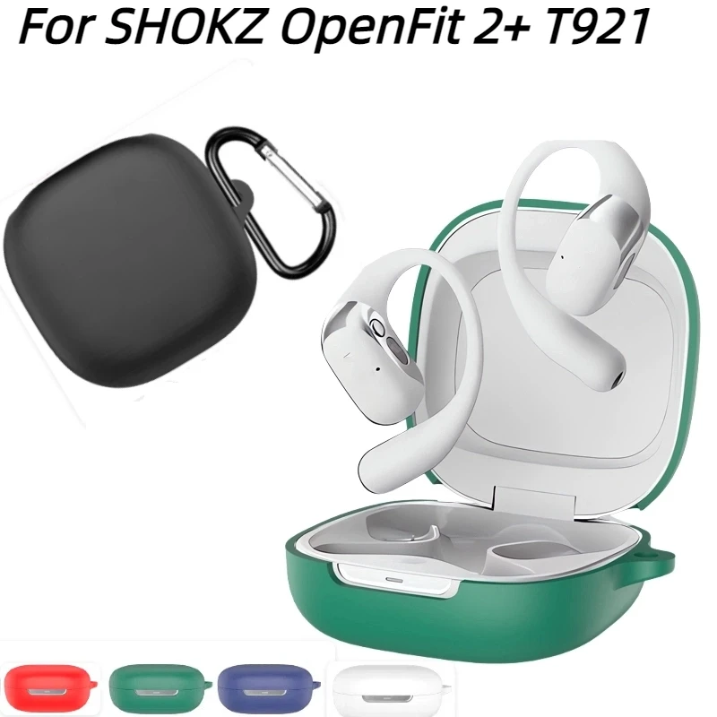 With Hook For SHOKZ OpenFit 2+ T921 Headphone Protective Case Shockproof And Dustproof Storage Box_voghion.com