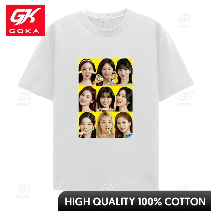 thumbnail image 1 of Camiseta de estilo coreano Kpop para hombre y mujer, ropa de calle Harajuku, camisetas de algodón de hip hop, ropa estética vintage, camisetas unisex, 1 of 7