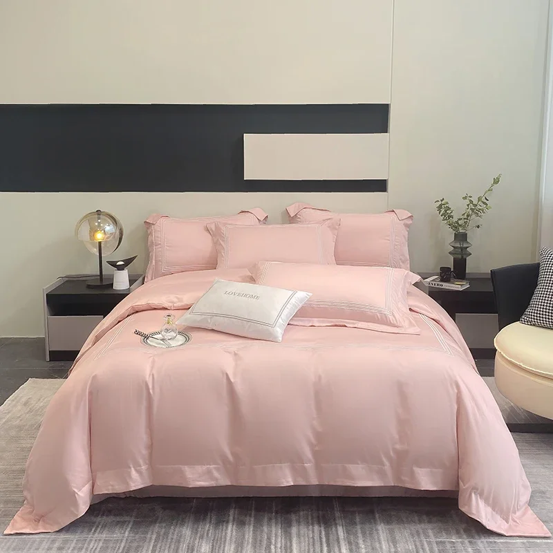 

Svetanya Hotel Egyptian Cotton Bedding Set Solid Bed Linen King Queen Twin Double Size Duvet Cover Sets