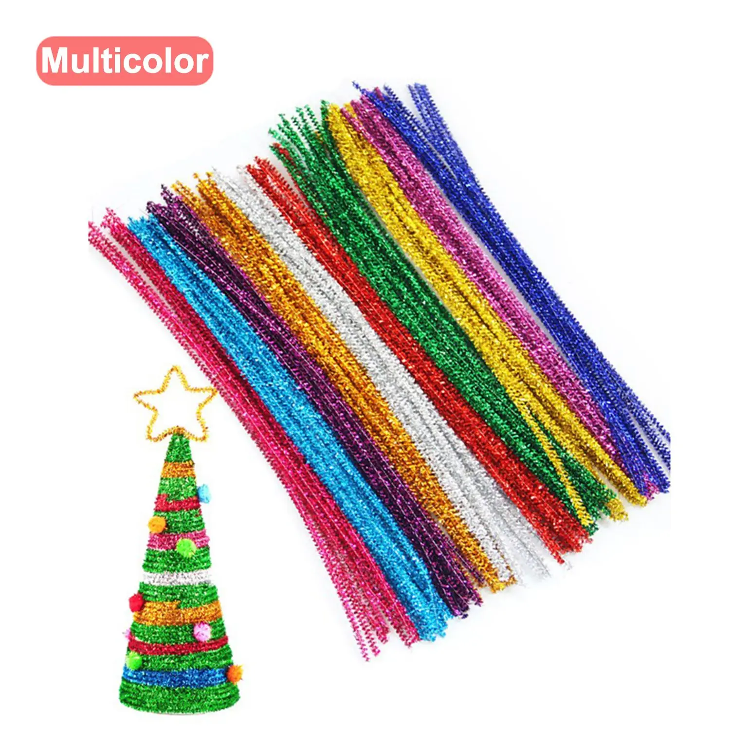 Frcolor Pipe Craft Chenille Cleaners Cleaner Stems Christmas Art