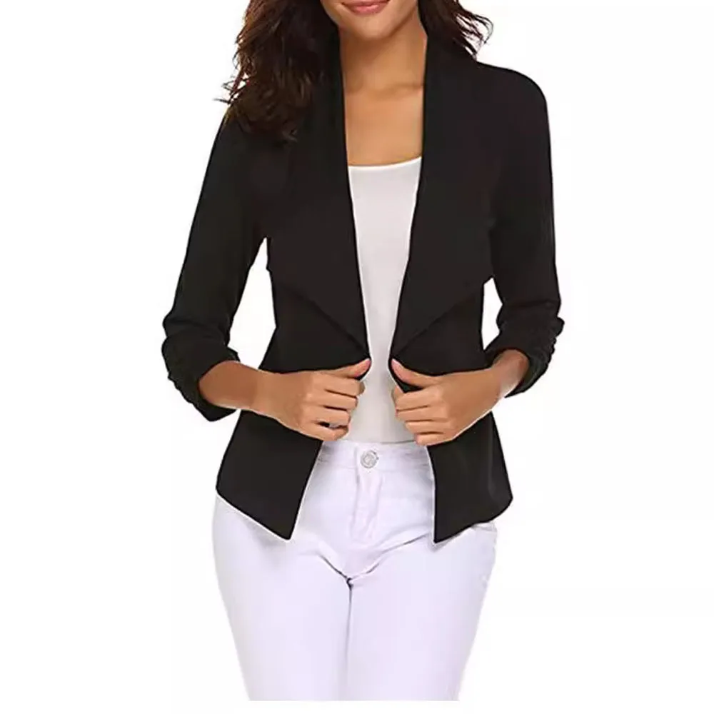 Women Slim Blazer Coat Autumn Spring