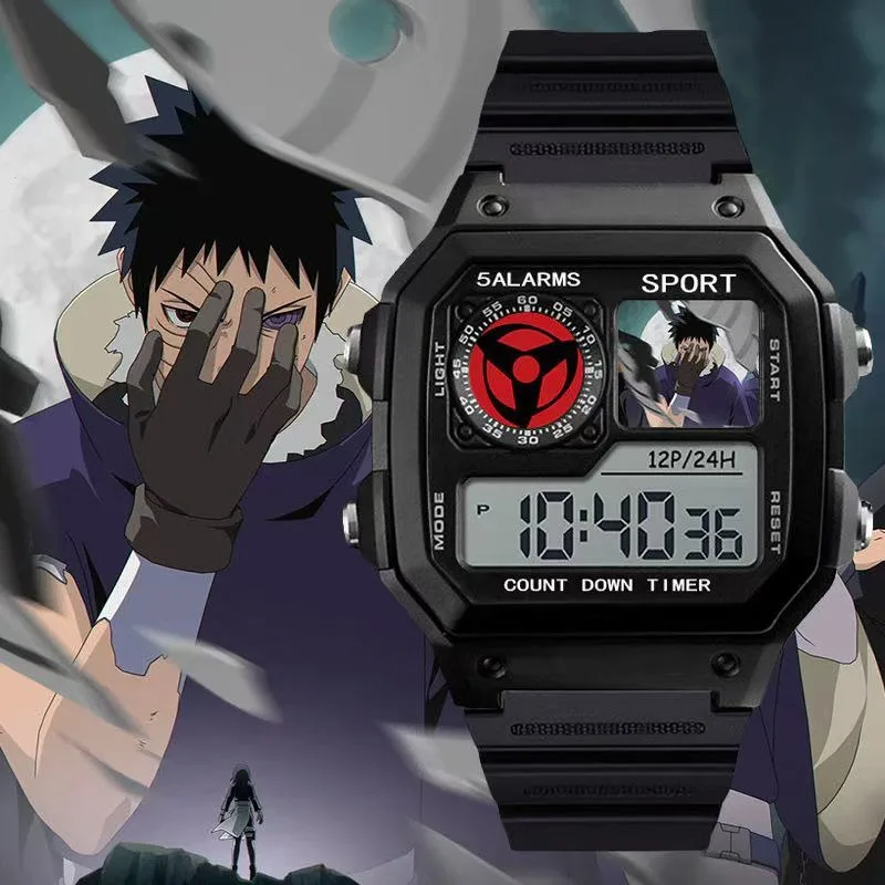 Stylish Naruto-Themed Cartoon Digital Wristwatch - Perfect Gift