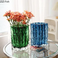 Creative Glacier Glass Vase Transparent Hydroponics Flowers Pots Desk Decoration Flower Arrangement Floral Vases Modern Decor 1