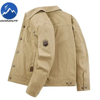 Cargo Jackets 2025 Autumn Men Casual Windbreaker Fashion Working Jacket Coat Male Baseball Jackets Camping Outerwear Man Clothes