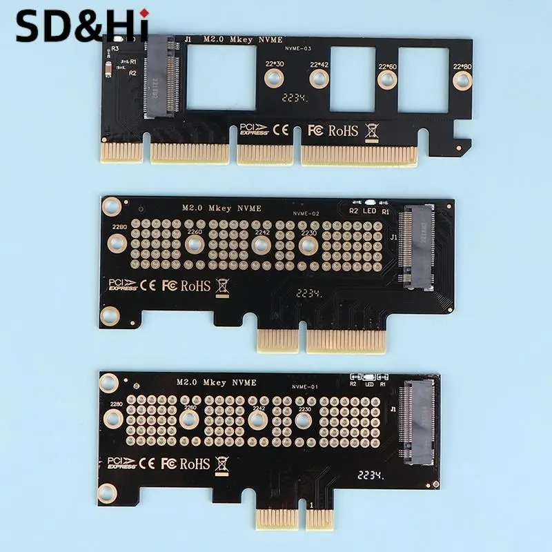 M.2 NVMe SSD NGFF-PCIE X16, X8, X4, X1 어댑터, M 인터페이스 카드 지원, PCI-e PCI 익스프레스 3.0 사이즈, M.2 M2 Pcie 어댑터