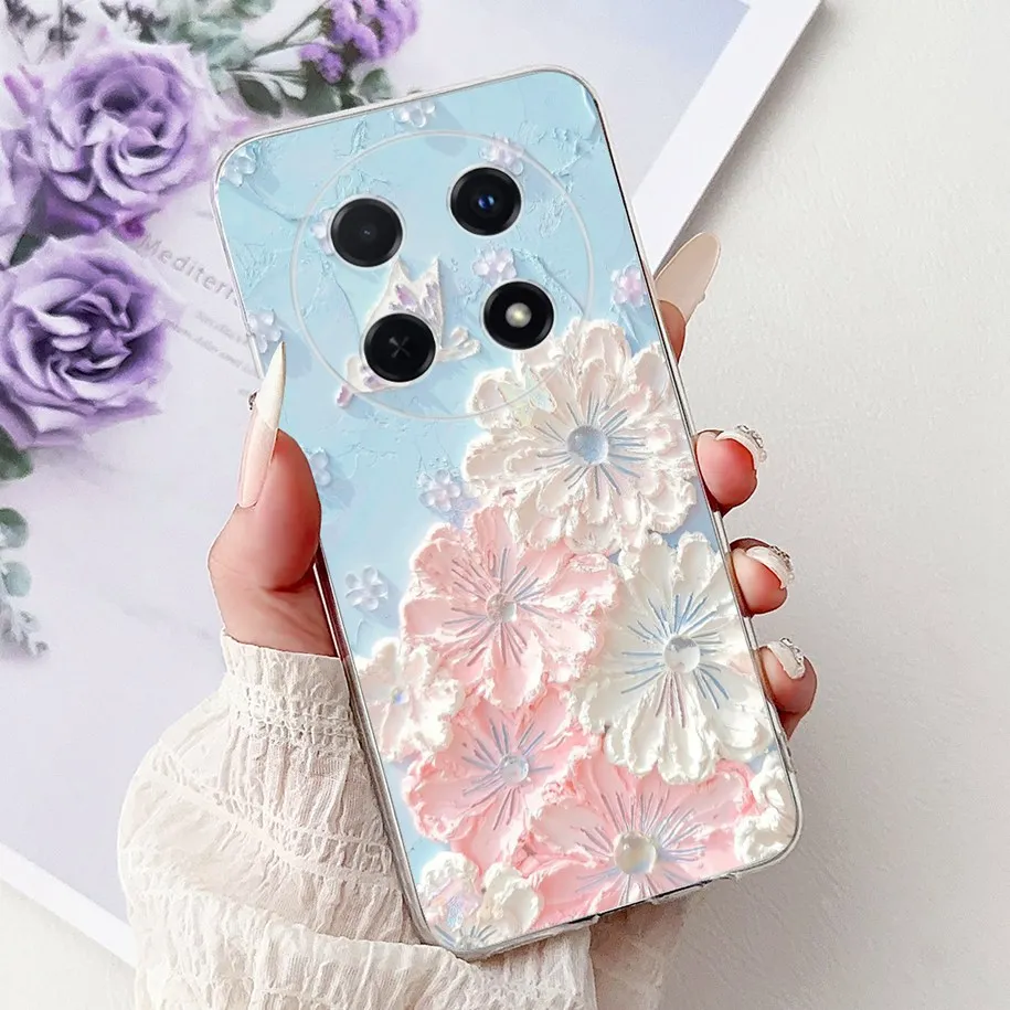 Cute Cartoon Cat Marble Soft Silicone Case - 2025 Edition